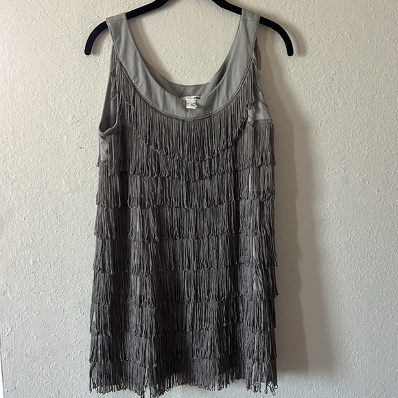 H&M Flapper Fringe Mini Dress Size Medium - Picture 2 of 5